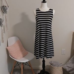 Old Navy tank black and white dress - Medium